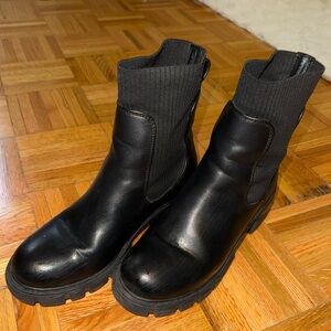 Steve Madden Black Ankle Booties